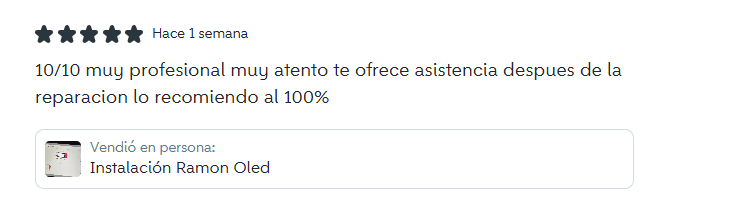 Reseña de cliente 1